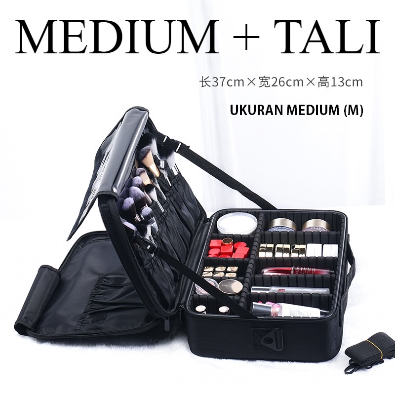 IMURA | Tas Kosmetik / Box Makeup / Beautycase /Koper kosmetik Impor MEDIUM (37x26x13 cm)