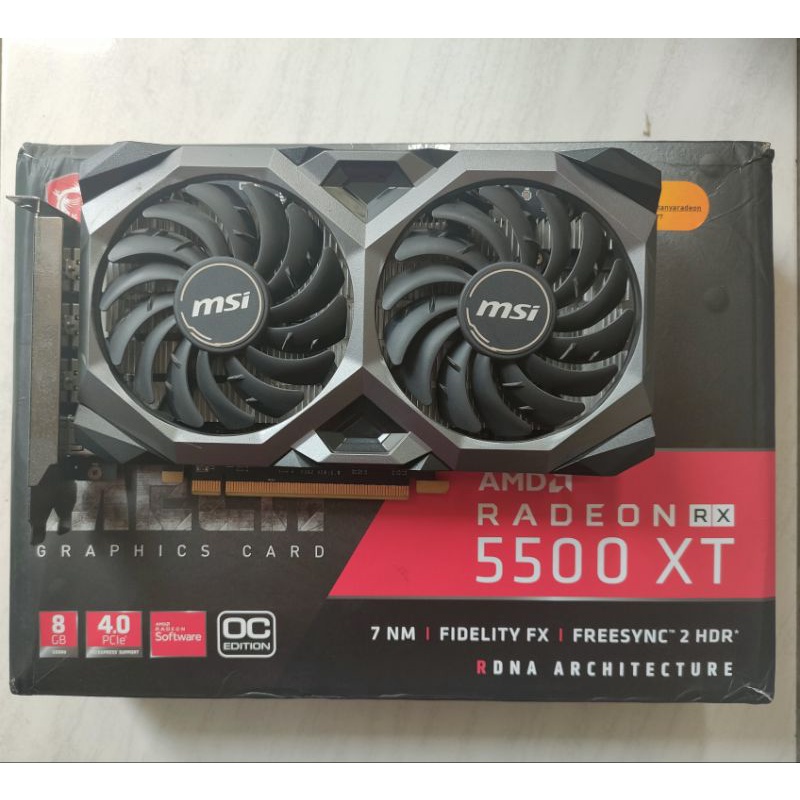 VGA MSI Radeon RX 5500 XT 8GB