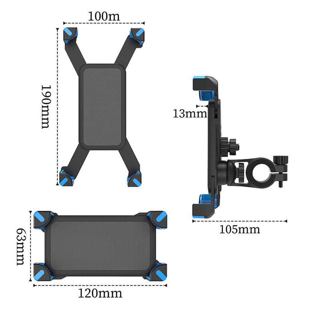 Agustina Dudukan Stang Holder Aksesoris Motor Sepeda Phone Support Rotasi360Anti Goyang Sepeda Phone Holder