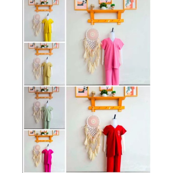 One Set Nagita Anak | setelan anak nagita Viral Kekinian Crincle Airflow