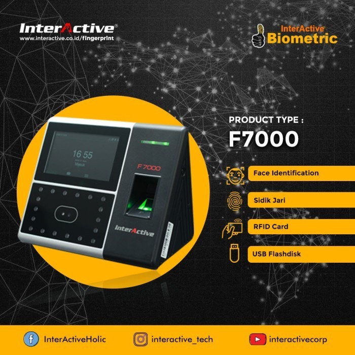

[[JNT COD]] Mesin Absensi Face ID InterActive F-7000