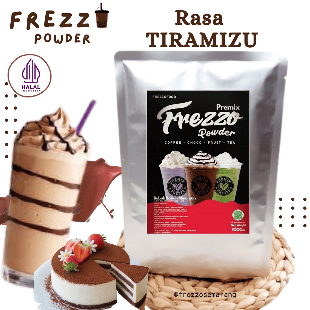 1 KG FREZZO POWDER RASA TIRAMIZU / TIRAMISU | BUBUK MINUMAN RASA | POWDER DRINK | BOBA BROWN SUGAR |