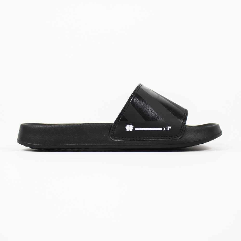 Sendal Slop Pria Wanita BOYSCODE Zebra Hitam Fullblack / Slide Pria / Slip On Pria / Sendal Cowok / Sendal Cewek