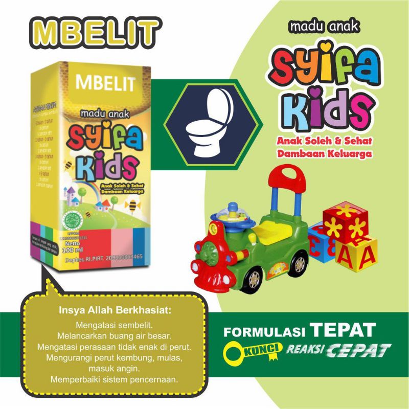 

Syifa Kids Mbelit | Madu Anak Atasi Sembelit # 100ml