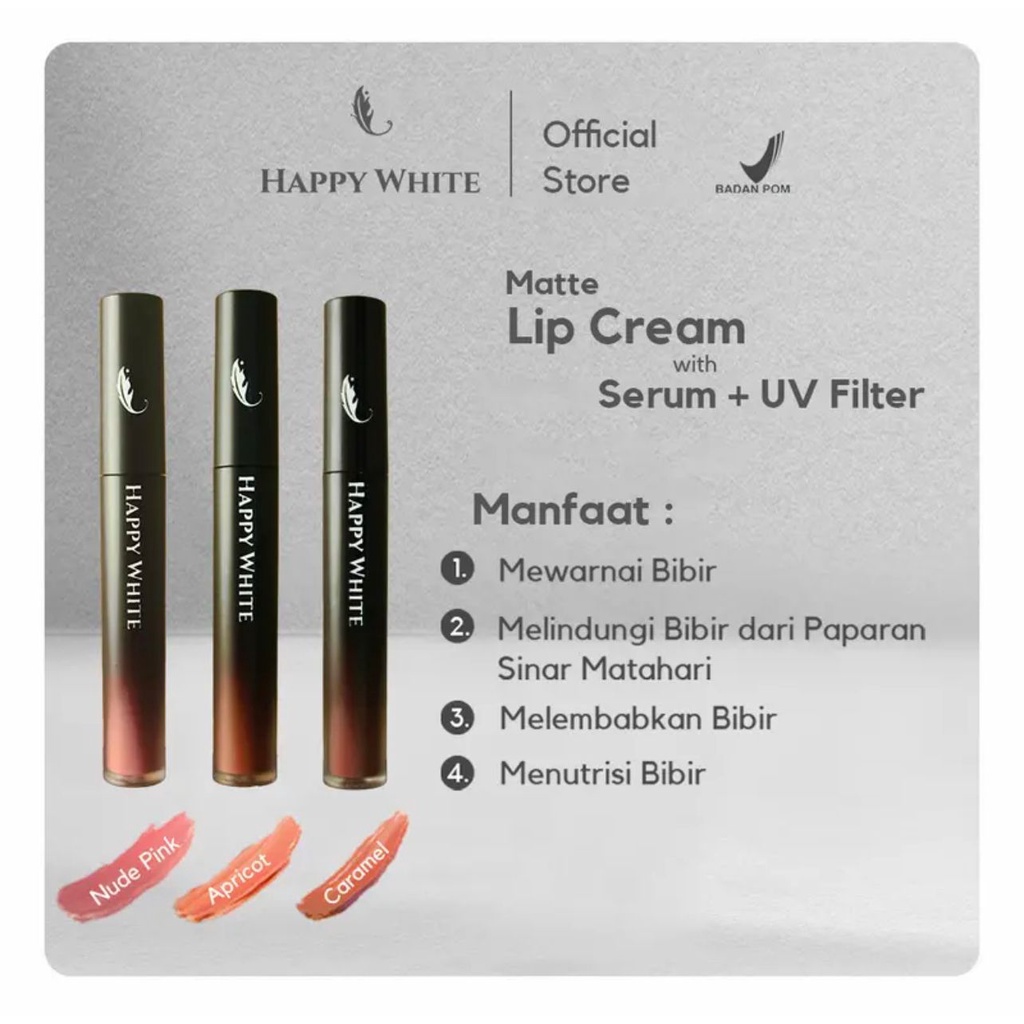LIPCREAM MATTE LIPSERUM HAPPY WHITE