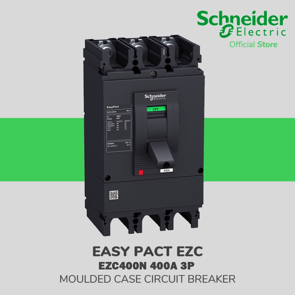 SCHNEIDER MCCB EZC400N 3P 400A EZC400N3400N