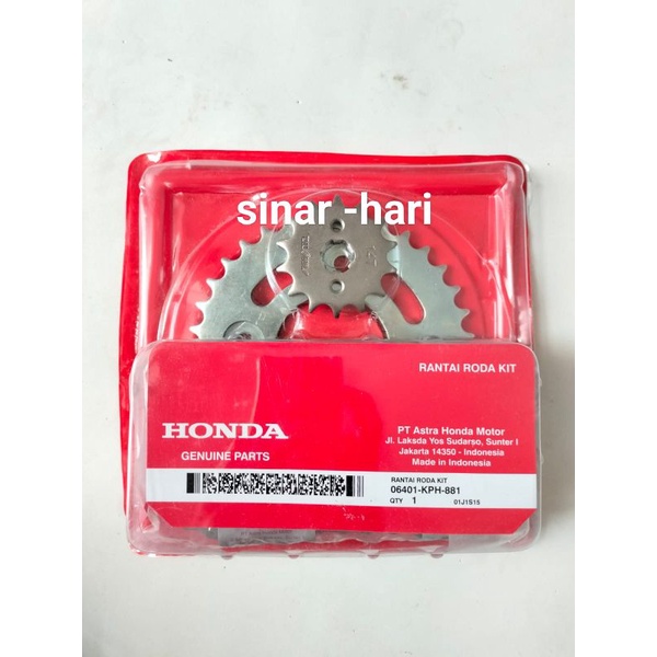 GIR SET KOMPLIT (KPH) HONDA ORIGINAL SUPRA X 125 KARISMA KIRANA LAMA OLD