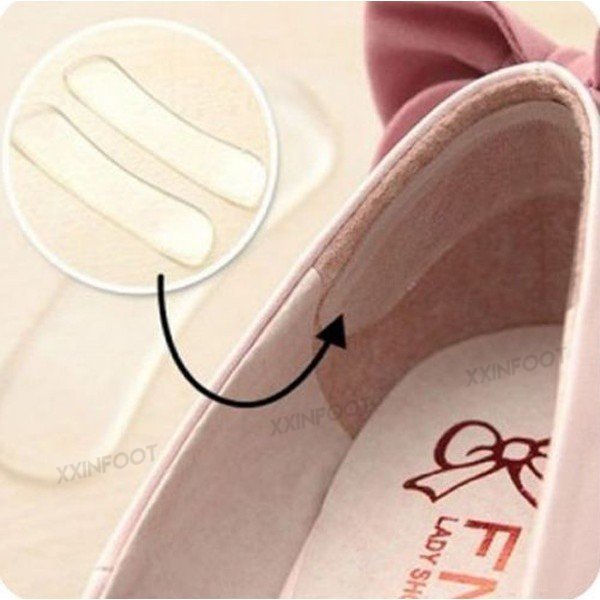 1 Pasang Silicone Heel Grip Liner Sepatu Insole Pad Insert Perawatan Kaki Protector Anti-wear Anti-dropping