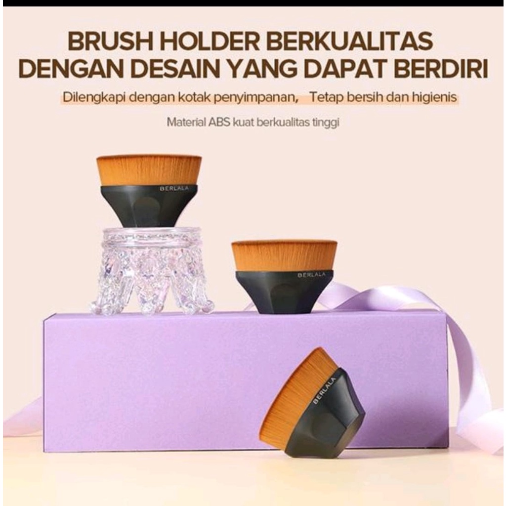 Oval Brush Kuas Make Up Foundation Cushion Korea