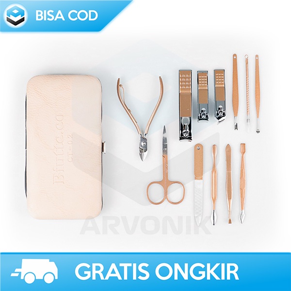 SET GUNTING KUKU BIUTTE.CO ALAT MANICURE PEDICURE PENGIKIR KUKU CT02
