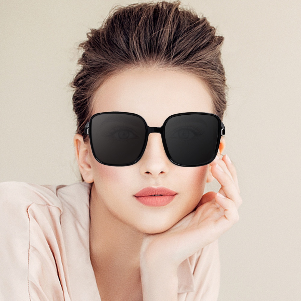 Fashion Santai Kacamata Hias Jelly Gradien Warna Pelindung Matahari Kacamata Wanita Trendi Bingkai Persegi Kacamata Hitam Mengemudi Luar Ruangan Kacamata Matahari Eyewear Goggles Anti-UV Kacamata Matahari