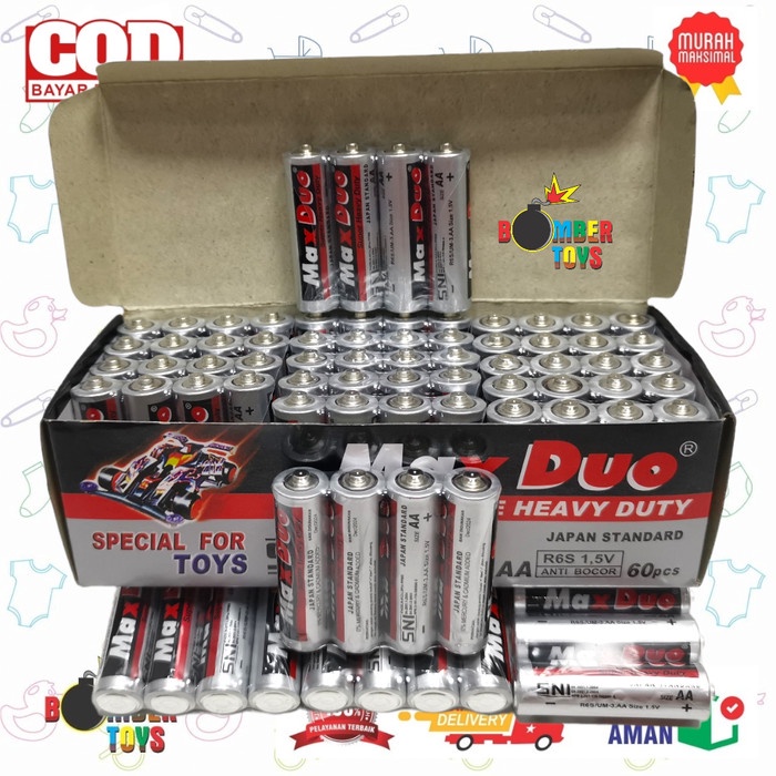 BATERAI BATRE AA MAX DUO 1,5v Special for Toys BATTERY TAHAN LAMA MURAH