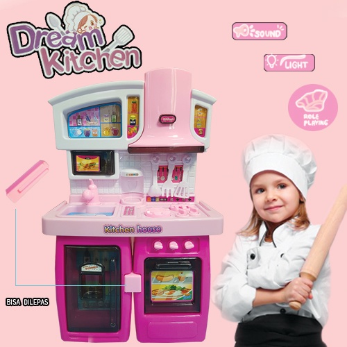 Mainan Anak Masak-Masakan/  Mainan Dream Kitchen 2in1 021-1A