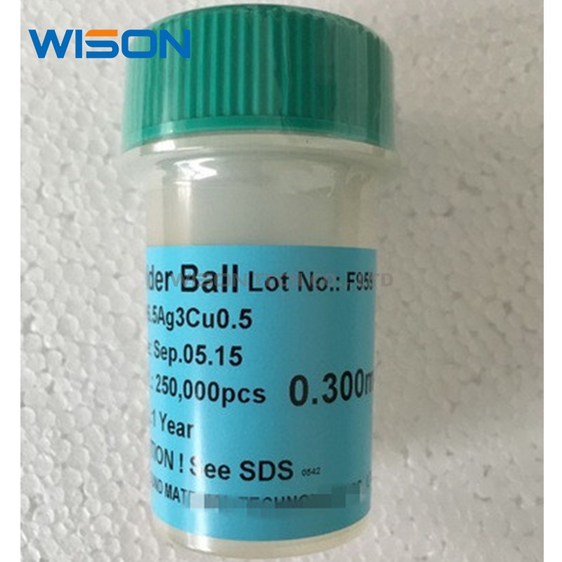 Sac305 BGA Solder Ball 0.2mm 0.25mm 0.3mm 0.35mm 0.4mm 0.45mm 0.5mm 0.889MM 0.55mm 0.6mm 0.65mm 0.76mm Kit Reballing