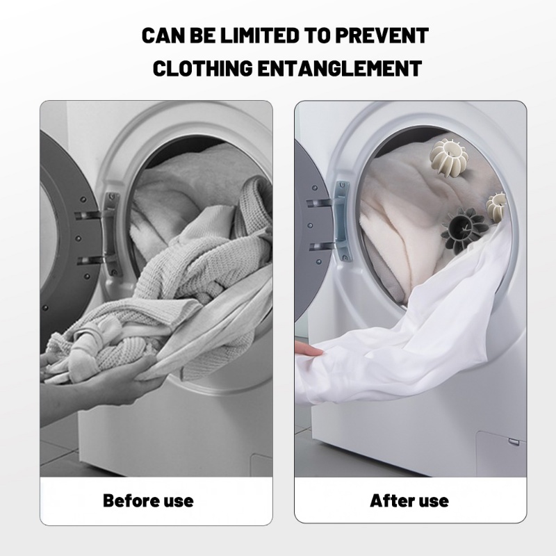 Praktis Silicone Magic Laundry Ball Dekontaminasi Anti Kusut Meningkatkan Gesekan Lembut Tidak Melukai Pakaian Reusable Home Cleaning Tools