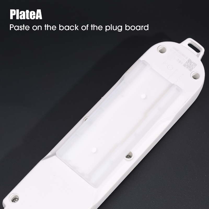 Putih Self-adhesive Wall Hooks Socket Storage Holder Stop Kontak Yang Dipasang Di Dinding Baris Fixer Kabel Kawat Rumah Organizer Mulus Power Strip Holder