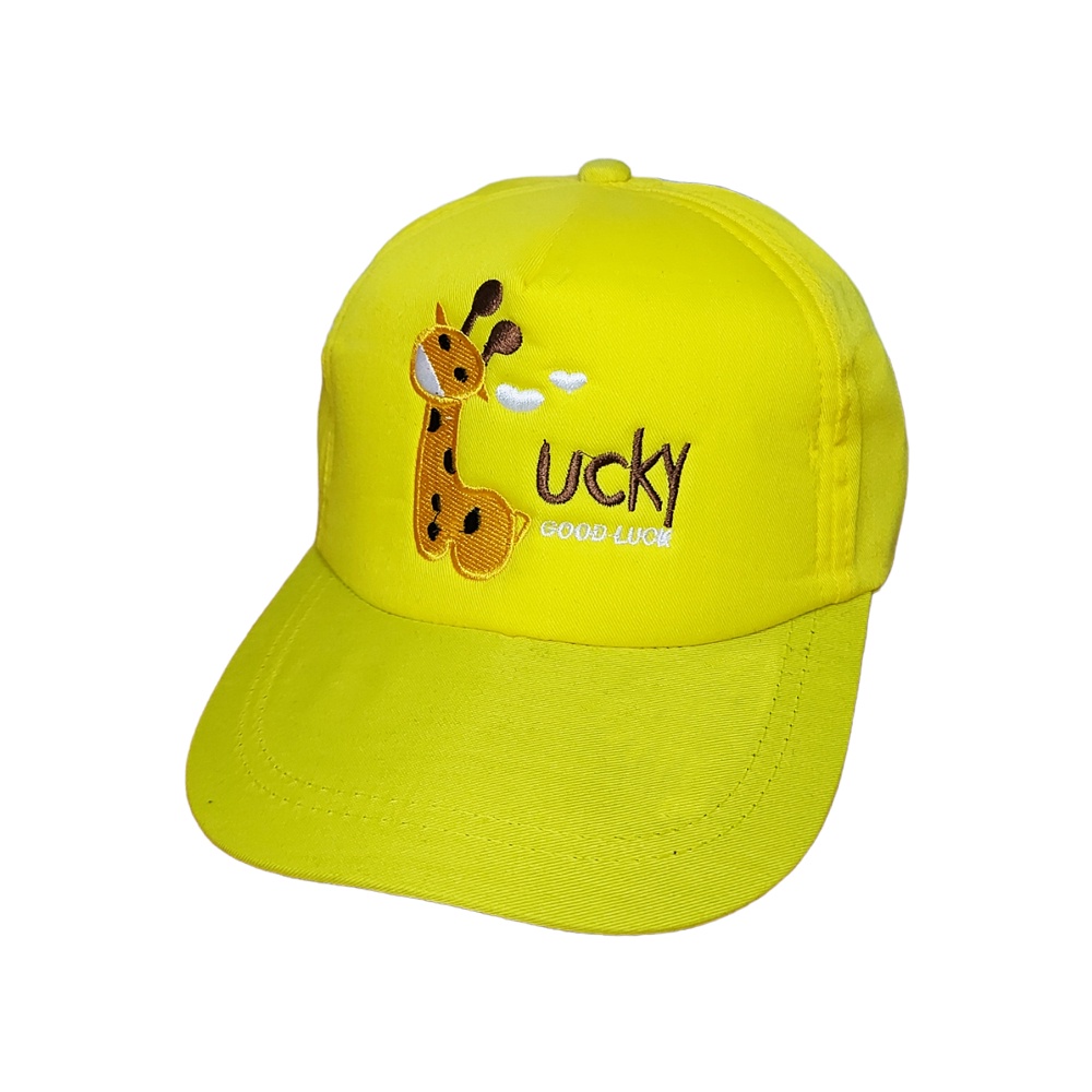 Topi Jerapah Lucky Good Luck untuk Anak Laki-laki Berusia 3-10 Tahun