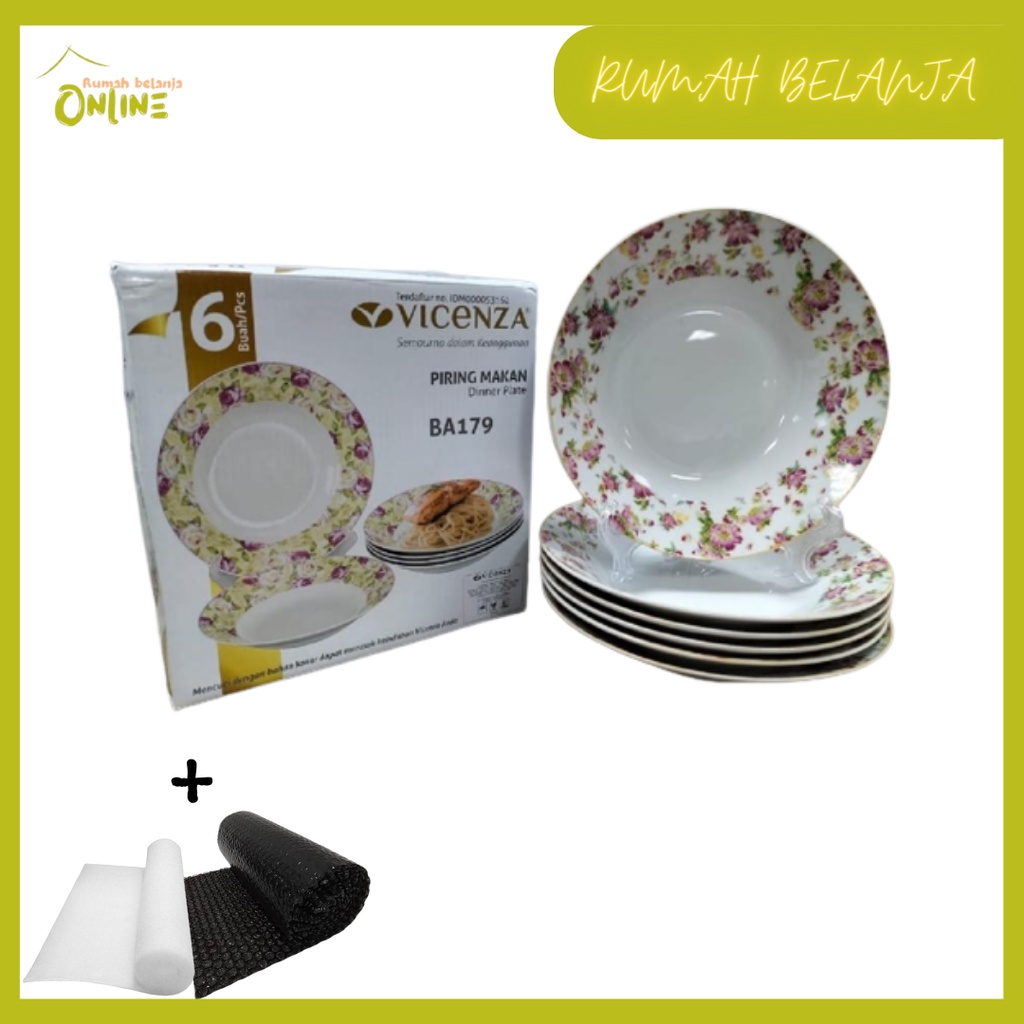 VICENZA PIRING MAKAN 9&quot; BA-179 NEW!! MAWAR