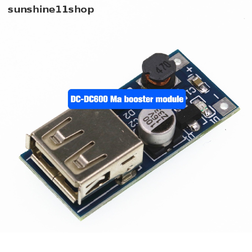 Sho DC-DC Step Up Power Supply Module Papan Konverter Peningkat Tegangan 0.9-5V Ke 5V 600MA USB Booster Circuit Board N