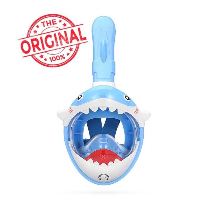 Masker Snorkeling Anak Thenice Full Face Snorkeling Mask Kids Shark