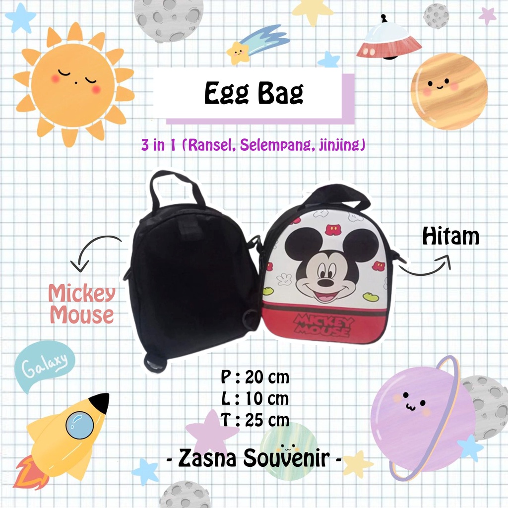 

TAS TELUR ULTAH TEMA MICKEY MOUSE /ULANG TAHUN/GOODIEBAG CUSTOM/TAS TELUR/EGG BAG/PREMIUM