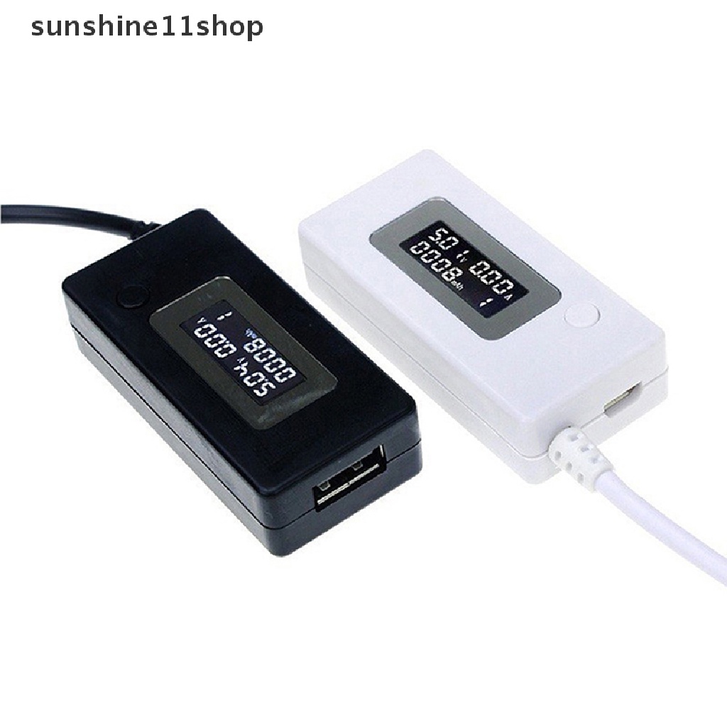 Sho LCD with Switch Digital Display Voltage Current Tester Meter USB Charger Kapasitas Tegangan Arus Tester Meter Detector N