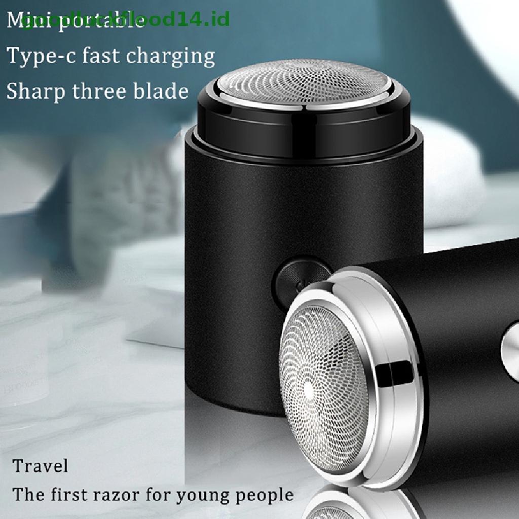 [GOOGFOUR] Alat Cukur Mini Elektrik Travel Shaver Pocket Size Portable Elektrik Razor Untuk Pria [TOP]