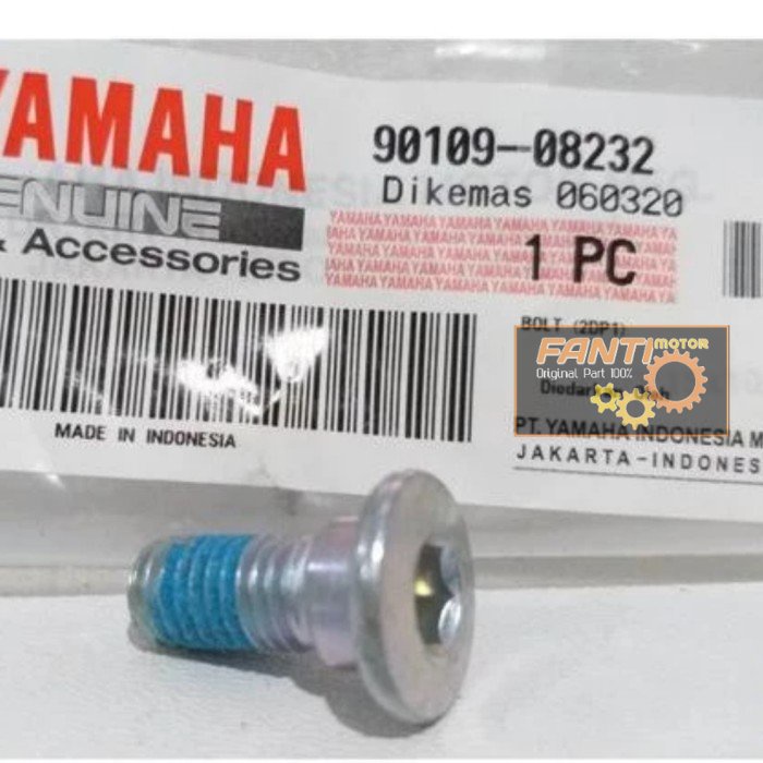 BOLT 90109-08232 BAUT PIRINGAN CAKRAM REM DEPAN XMAX 250 PART ORIGINAL