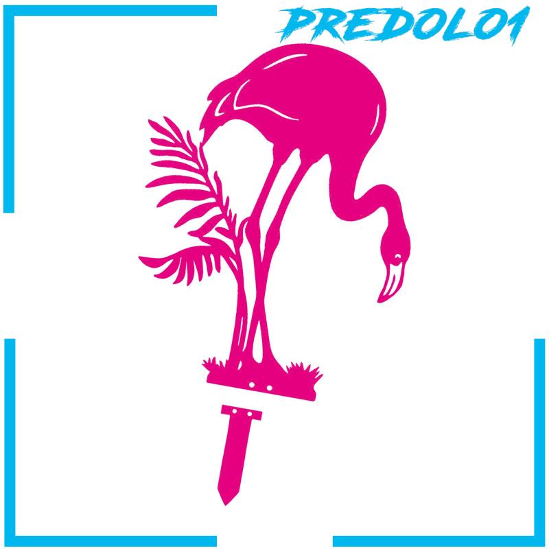 [Predolo1] Patung Seni Burung Dekorasi Flamingo Yard Untuk Dekorasi Halaman Belakang Tempat Tidur Bunga