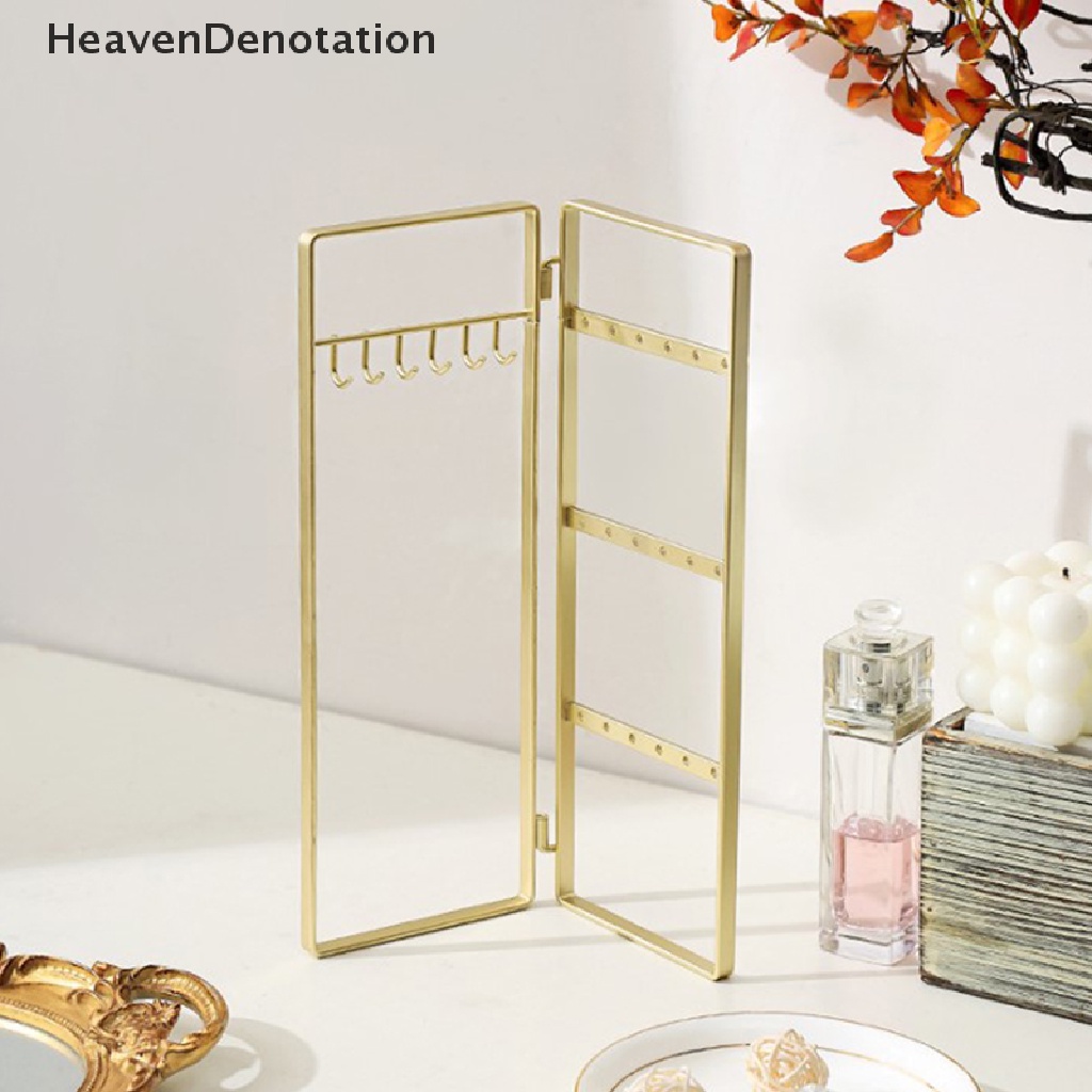 [HeavenDenotation] Display Anting Stand Kalung Liontin Gelang Penyimpanan Perhiasan Rak Rack Holder Organizer Hadiah Untuk Gadis Wanita Dekorasi Desktop HDV