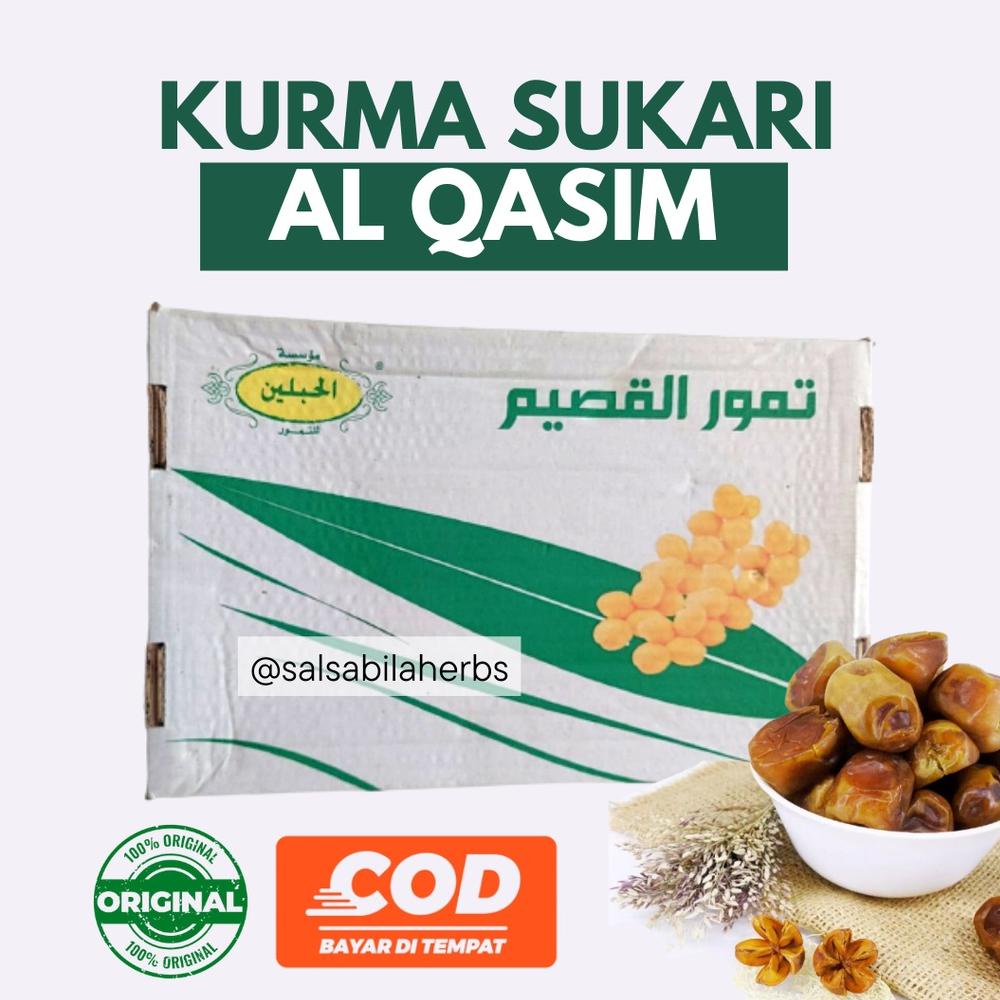 

2.2 GROSIR MURAH STOK BARU Kurma Sukkari Sukari Al Qasim Isi 3 KG Satu-satunya