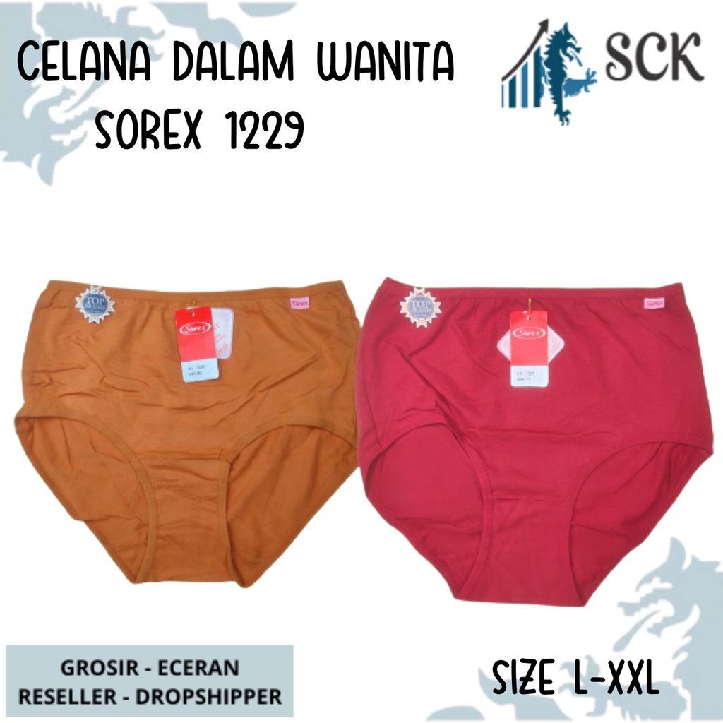 CD Wanita SOREX 1229 BAHAN KATUN ELASTIS / Celana Dalam SOREX 1229 Perempuan SOREX Soft - sckmenwear GROSIR