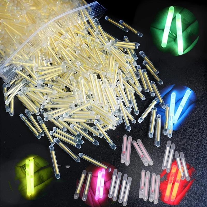 10pcs Stik Lampu Pelampung Pancing/Fireflies Fluorescent Lightstick Night Floats Rod Lamp Dark Glow Sticks Angling Tackle Tool