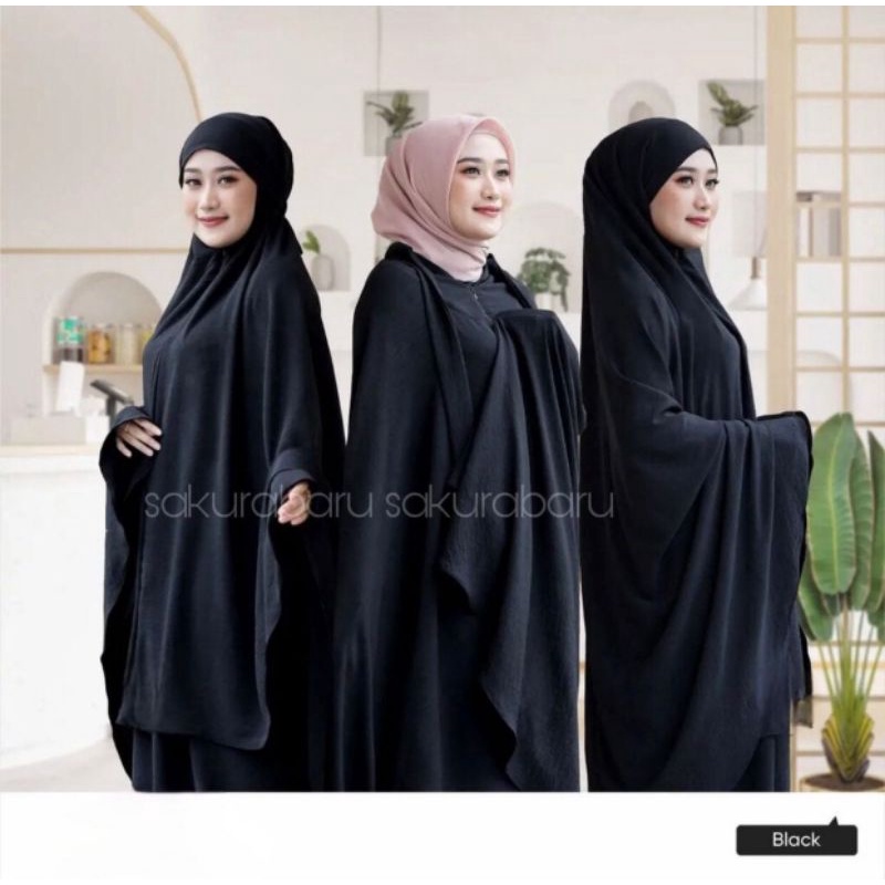 ADIBA MUKENA CRINKLE // MUKENA CRINKLE PREMIUM // MUKENA POLOS WANITA