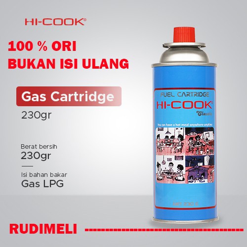 Paket Gas Torch Portable Safety/Pematik Gas Kompor/Api Blow Torch/Flame Gun+ Gas Hi Cook 230 gr