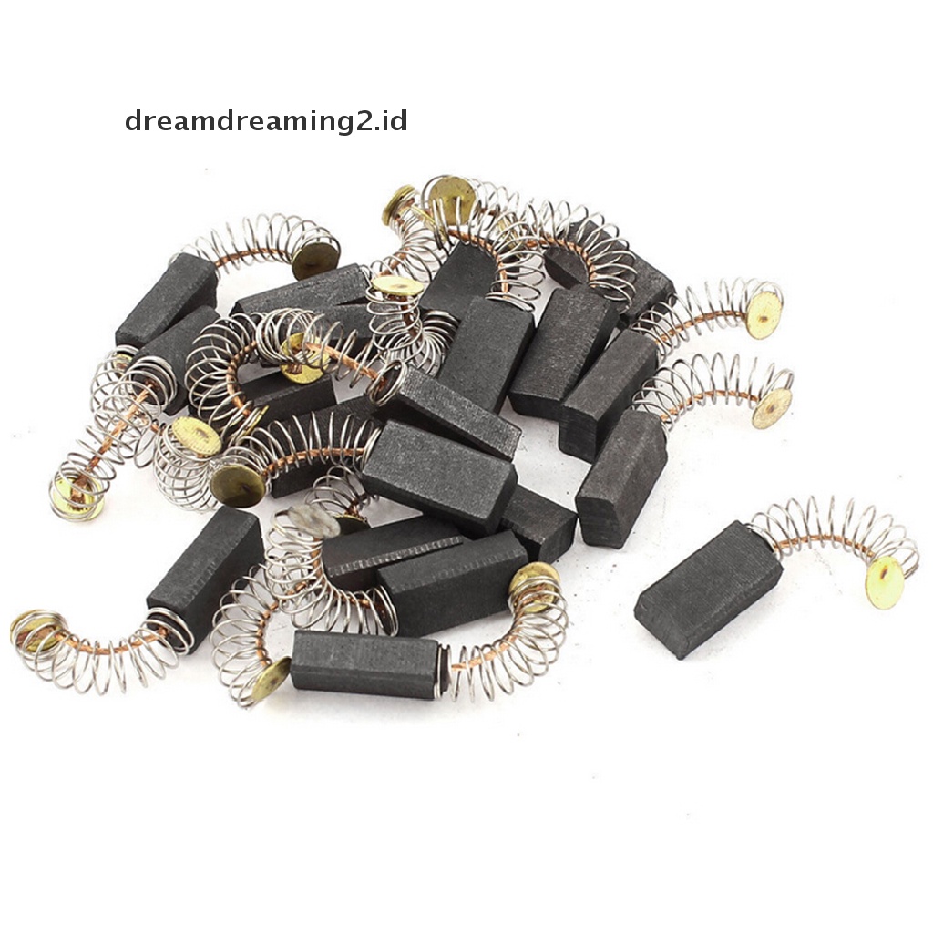 (dream) 10pcs Carbon Brush 6.5x7.5x13.5mm Untuk Motor Elektrik Generik.