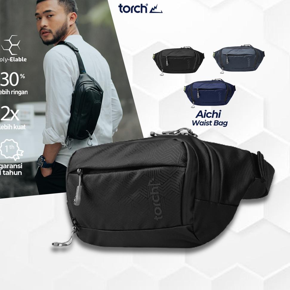Tren Terbaru TORCH Tas ggang Anti Air - Waist Bag Aichi
