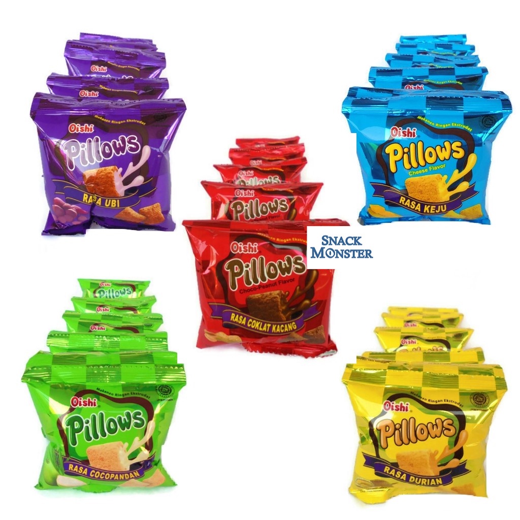 Oishi Pillow Renceng - Netto 10 bks x 7 gr