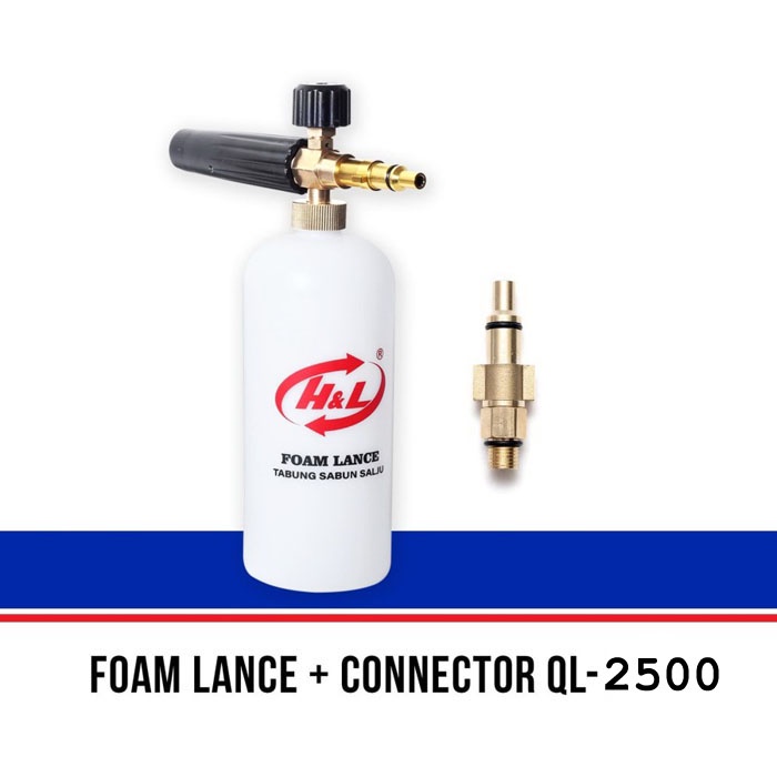 Paket HL Foam Lance Plus Connector For Jet Cleaner Tabung Sabun Salju