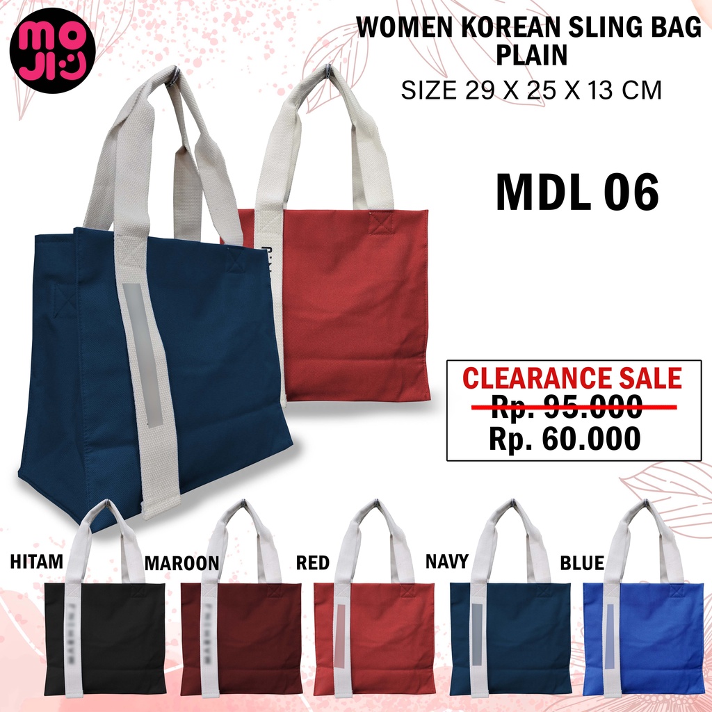 Tas Selempang Wanita Korea Strip Garis dan Polos