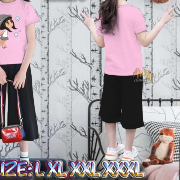 ✵ pakaian setelan anak perempuan  setelan kulot anak perempuan baju set anak perempuan ✤