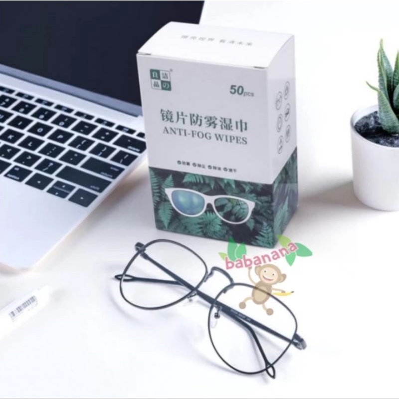 Tissue Tisu Lap Lensa kacamata Anti Embun Tisue Anti Fog Wipes glasses