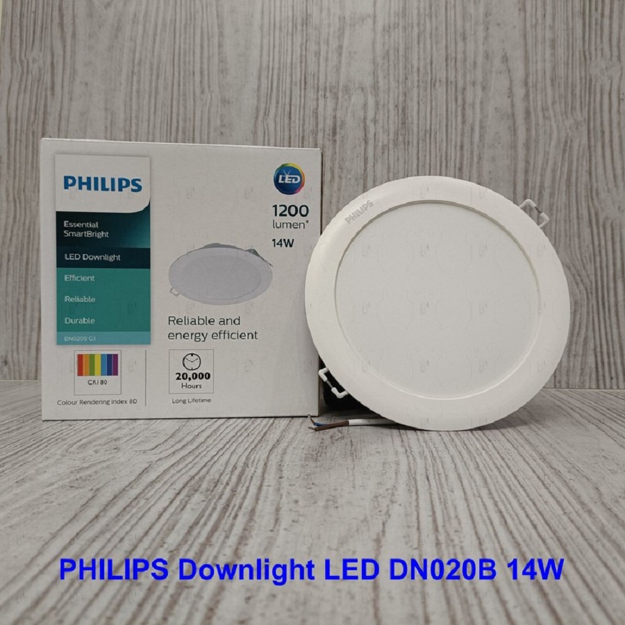 Lampu Led Panel Downlight Philips 13W 13 Watt DN020B G3 Inbow Bulat Cahaya Putih Lampu Led Hias