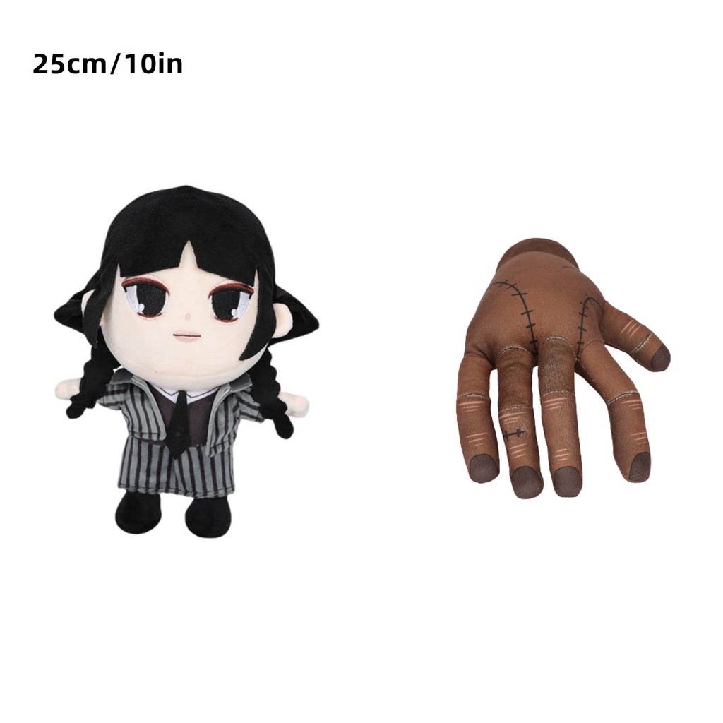 Wednesday Thing Addams Plush Stuffed Kawaii Creative Home Decoration Cartoon Doll Soft Peripherals Toys for Kid Birthday Gifts