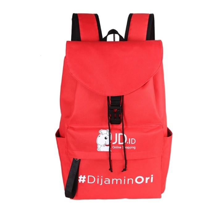 Tas Ransel Punggung Backpack Laptop 15inch Pria Wanita - Tas Jd id - Merah Z5E5