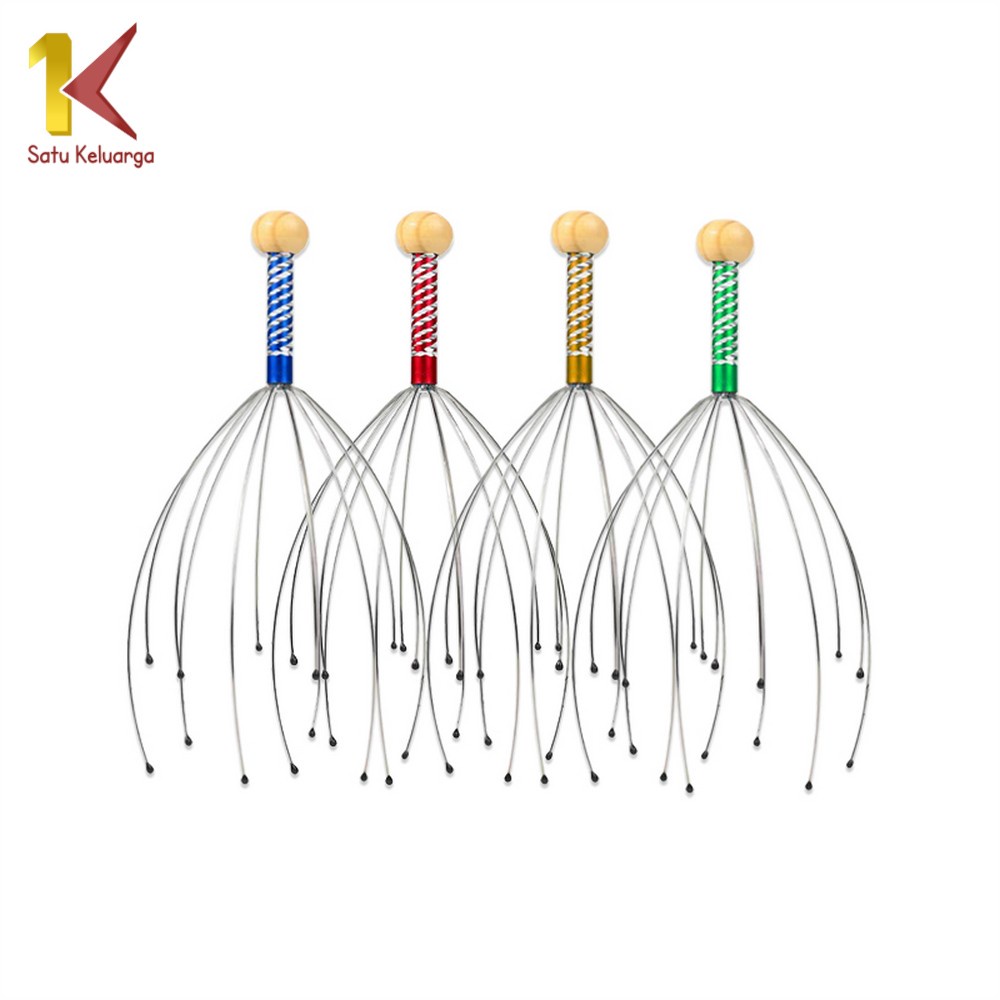 Satu Keluarga Peralat Pijat Kepala Terapi Kesehatan C636 Terapi Refleksi Kepala Massage Kesehatan Anti Sakit Kepala Pusing Portable-C636