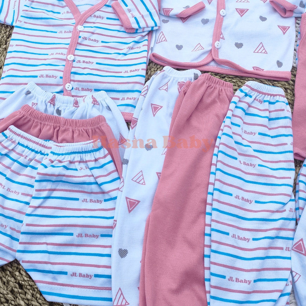 18Pcs Paket Lahiran Lengkap Baju Bayi Celana Bayi Baru Lahir Perempuan seri Dusty Pink Baby Gift Set -Juragan Lebak