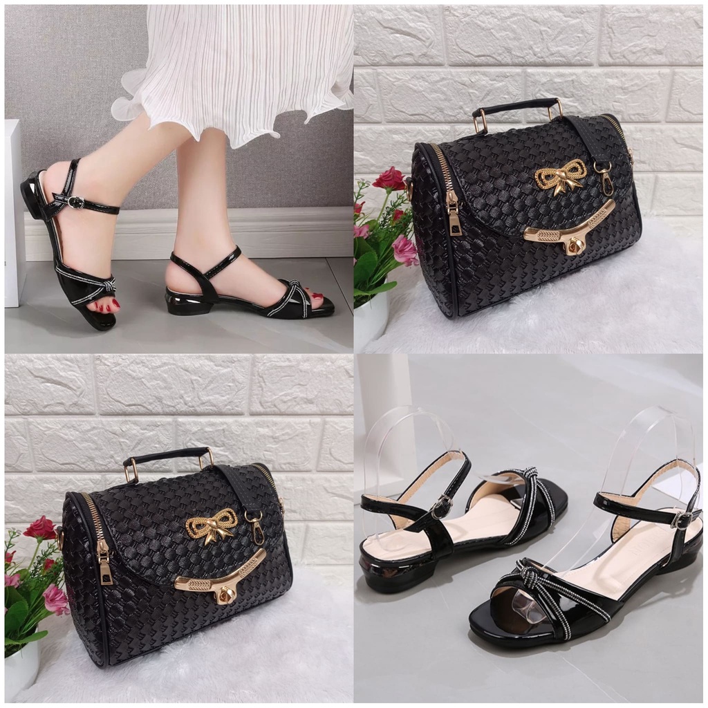 larisbags paket sandal heels 3cm lebaran dan tas wanita keren banget