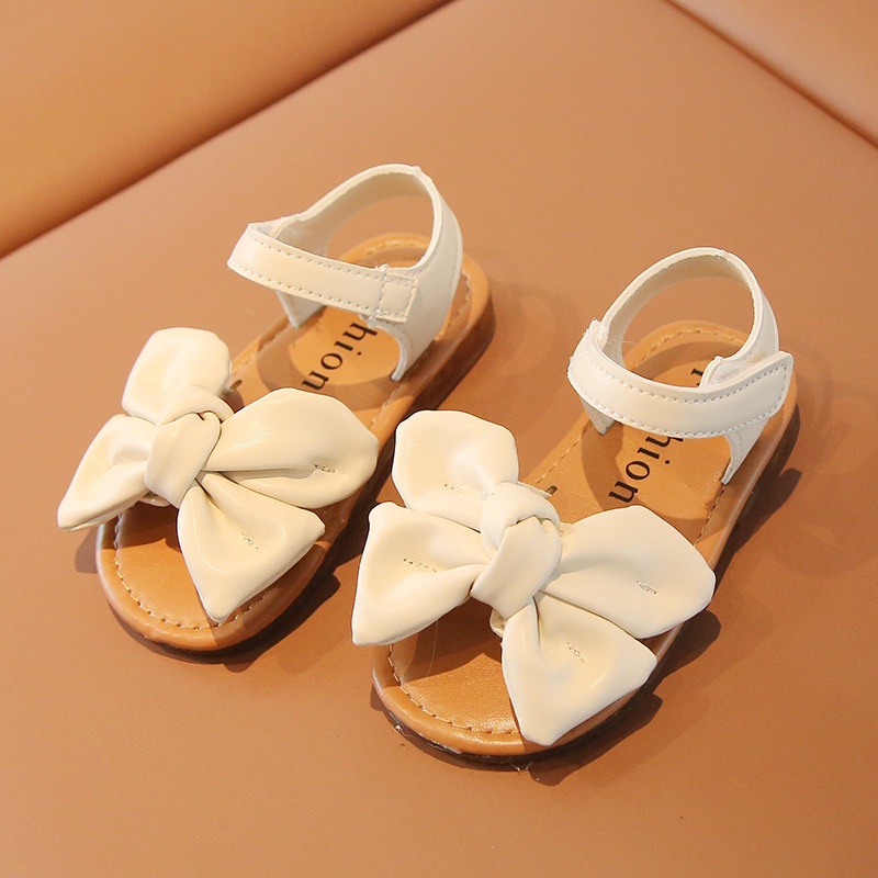 199 NEW Sepatu flat anak perempuan motif pita simpul kualitas premium