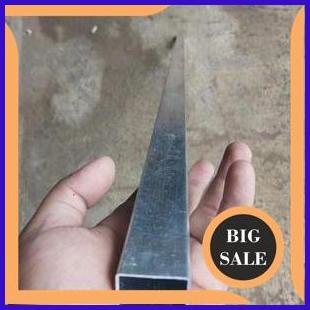 perkakas Pipa Kotak Hollow Alumunium Ukuran Kotak 2cm x 3mm Tebal 1mm Panjang 135cm Alloy